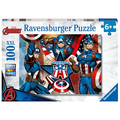 Marvel Captain America Puzzle - 100 Pieces XXL Marvel Captain America Puzzle - 100 Pieces XXL