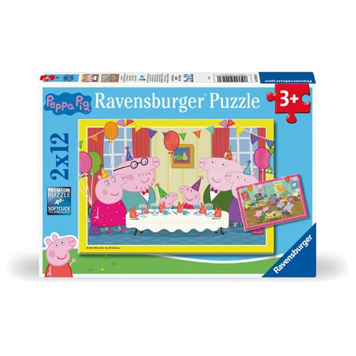 Peppa Pig 2 Puzzles - 12 Pieces Peppa Pig 2 Puzzles - 12 Pieces