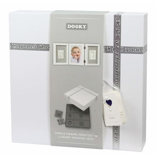 DOOKY Gift Handprint - Triple Frame White DOOKY Gift Handprint - Triple Frame White