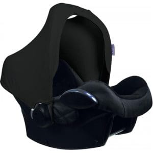 DOOKY Hoody Plain Black - Carseat Hood