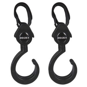 Dooky Buggy Hook Small 2 Pack - Black