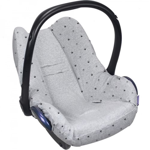 Dooky - Seat Cover 0+ Grey Crowns Dooky - Seat Cover 0+ Grey Crowns