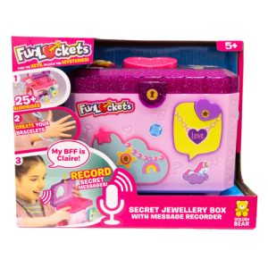 FunLockets - Secret Jewellery Box with Message Recorder-Pink