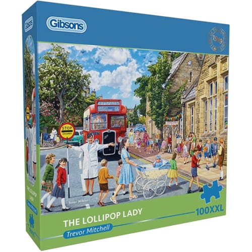 Gibsons - The Lollipop Lady - 100XXL Piece Jigsaw Puzzle Gibsons - The Lollipop Lady - 100XXL Piece Jigsaw Puzzle