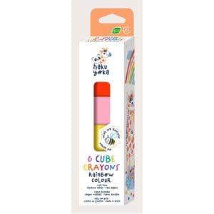Haku Yoka 6 Cube Crayons - Rainbow