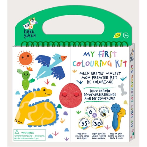Haku Yoka My First Colouring Kit Dino Friends Haku Yoka My First Colouring Kit Dino Friends