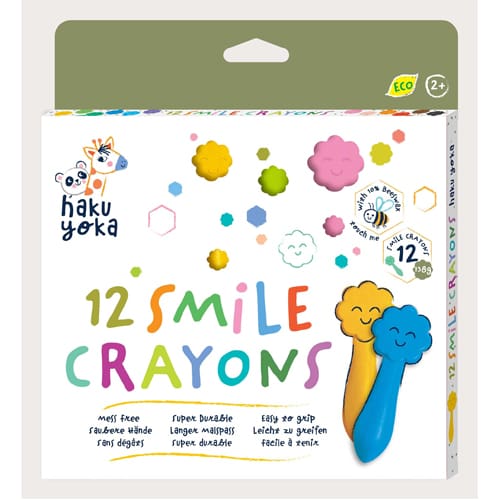 Haku Yoka Smile Crayons - 12 Colours Haku Yoka Smile Crayons - 12 Colours