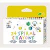 Haku Yoka Spiral Crayons - 24 Colours Haku Yoka Spiral Crayons - 24 Colours