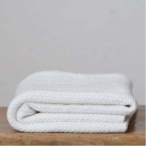 Hippychick Cellular Baby Blanket - Pure White