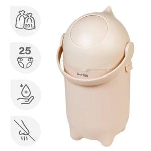 Nattou Dropy - Diaper Bin - Beige
