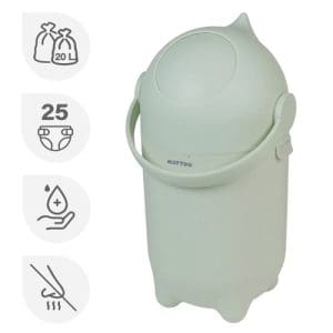 Nattou Dropy - Diaper Bin - Green