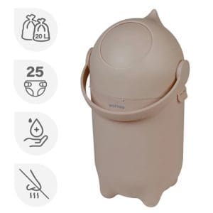 Nattou Dropy - Diaper Bin - Taupe