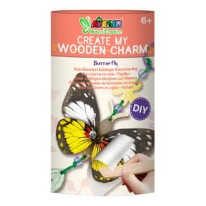 Natural Creation - Wooden Charm Butterfly