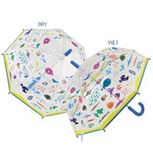 Ocean Transparent Colour Changing Umbrella