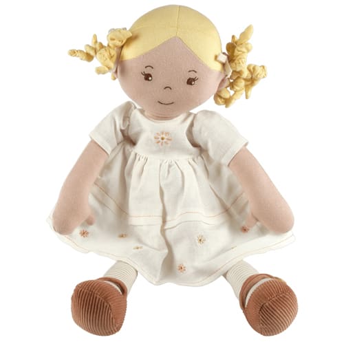 Priscy - Blonde Haired Doll with White Linen Dress Priscy - Blonde Haired Doll with White Linen Dress