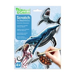 Scratch Sea Animal Stickers