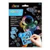 Scratch with Stencil - Space Scratch with Stencil - Space