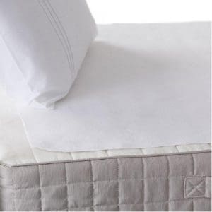Tencel Flat Sheet Cot 50x75 White