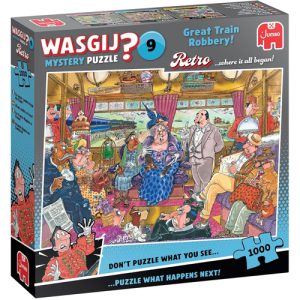 Wasgij - Retro Mystery 9 Great Train Robbery! - 1000 Piece Jigsaw Puzzle