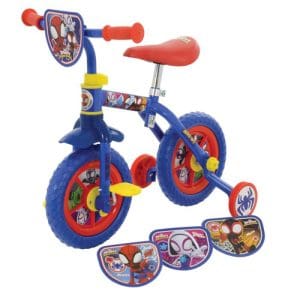*B Grade* Spidey and his Amazing Friends Switch It Multi Character 2in1 Training Bike