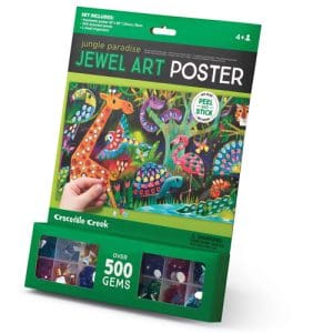 Crocodile Creek - Jewel Art Poster/Jungle Paradise