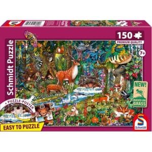 Animals in the Forests of Europe Puzzle - 150 Pieces