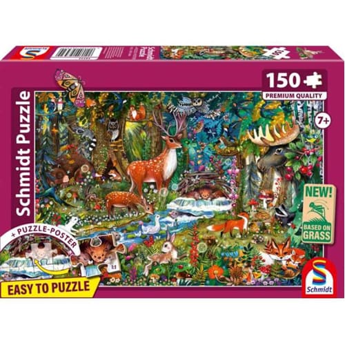 Animals in the Forests of Europe Puzzle - 150 Pieces Animals in the Forests of Europe Puzzle - 150 Pieces