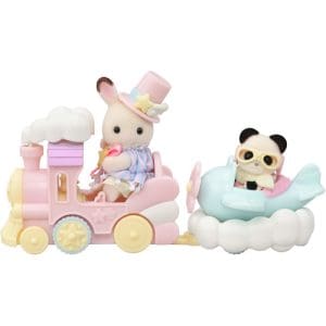 Sylvanian Families Amusement Park Ride Set- Plane & Train