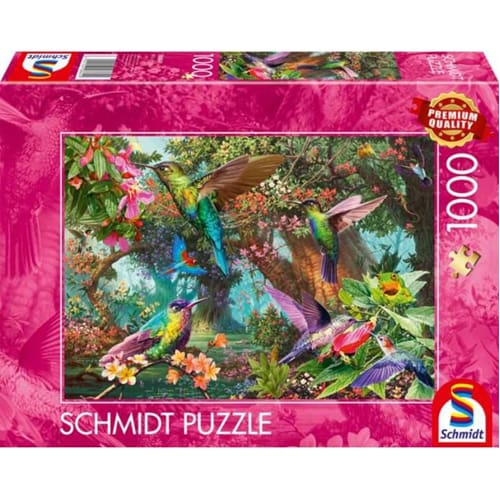 Hummingbirds in a Burst of Colour Puzzle - 1000 Pieces Hummingbirds in a Burst of Colour Puzzle - 1000 Pieces