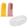 Nattou - Baby Toothbrush Set - Pink Nattou - Baby Toothbrush Set - Pink
