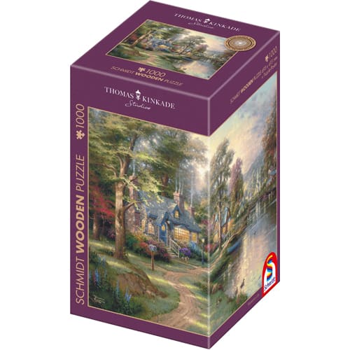 Thomas Kinkade: Hometown Lake Wooden Puzzle - 1000 Pieces Thomas Kinkade: Hometown Lake Wooden Puzzle - 1000 Pieces