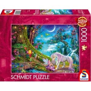 Unicorn and Elf Among the Trees Puzzle - 1000 Pieces