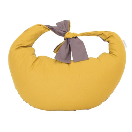 Hippychick Feeding Pillow - Charcoal and Goldfinch Yellow Hippychick Feeding Pillow - Charcoal and Goldfinch Yellow