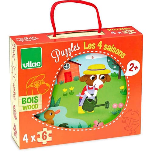 Vilac - Four Seasons Wooden Puzzle Vilac - Four Seasons Wooden Puzzle
