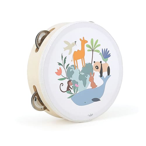 Vilac - Sarah Betz Wooden Tambourine Vilac - Sarah Betz Wooden Tambourine