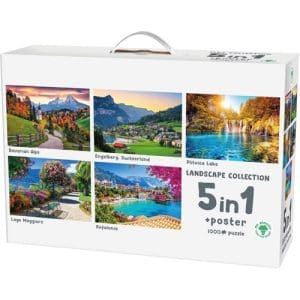 Mr.Broccoli: 5 in 1 Puzzle 1000 Pieces Landscape