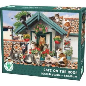 Mr.Broccoli: Puzzle 1000 Pieces Cats on the Roof