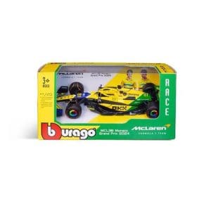 1:43 F1 Mclaren Mcl38 2024 With Helmet Piastri Senna Livery