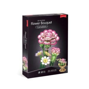 Carnation Flower Bouquet 3D Puzzle