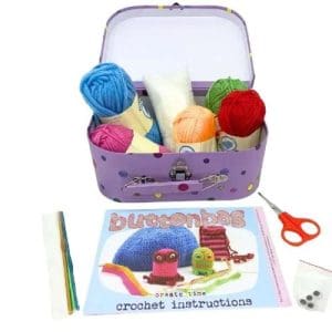 Crochet Suitcase Kit - Buttonbag