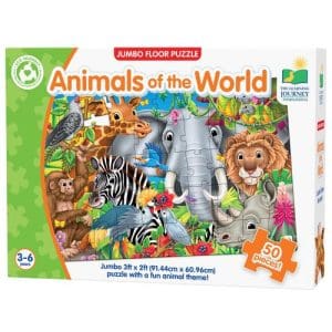 Jumbo Floor Puzzles - Animals of the World (50 Pieces)