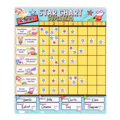 Magnetic Superhero Star Chart Magnetic Superhero Star Chart