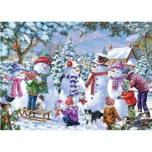 Seven Silly Snowmen 1000 Piece Puzzle