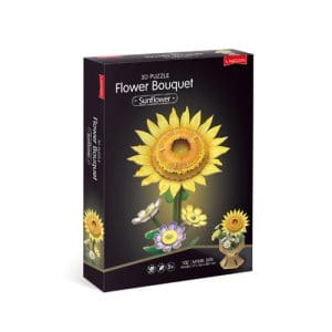 Sunflower Flower Bouquet 3D Puzzle