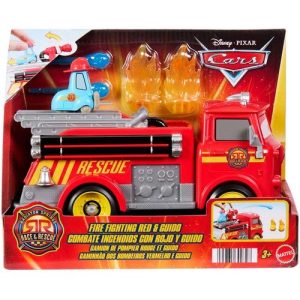 Disney Pixar Cars - Radiator Springs Race & Rescue Fire Fighting Red & Guido