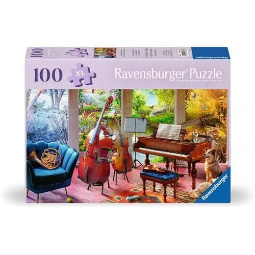 Ravensburger Feel Well & Puzzle - 4 Seasons in Music, 100 Piece Ravensburger Feel Well & Puzzle - 4 Seasons in Music, 100 Piece
