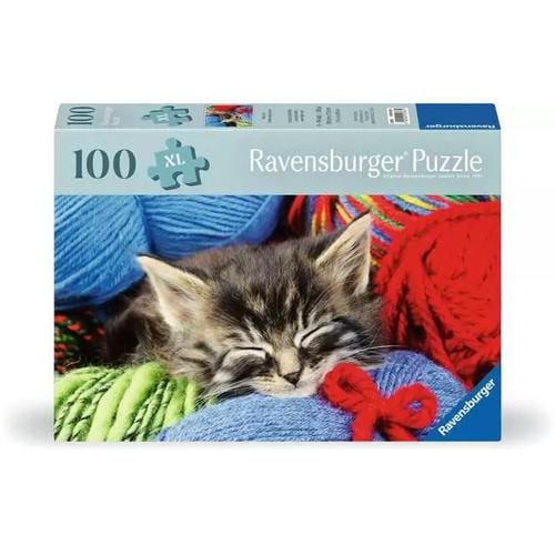 Ravensburger Feel Well & Puzzle - Wool Cat, 100 Piece Ravensburger Feel Well & Puzzle - Wool Cat, 100 Piece