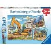 Ravensburger Large Construction Vehicles 3 x 49 Piece Jigsaw Puzzles