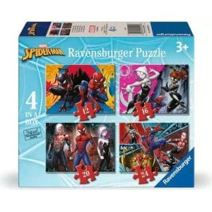 Ravensburger Marvel Spider-Man 4 in Box (12, 16, 20, 24 Piece) Jigsaw Puzzles