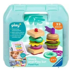 Ravensburger Play+ Infant & Toddler - Stack and Play Set Food Fun